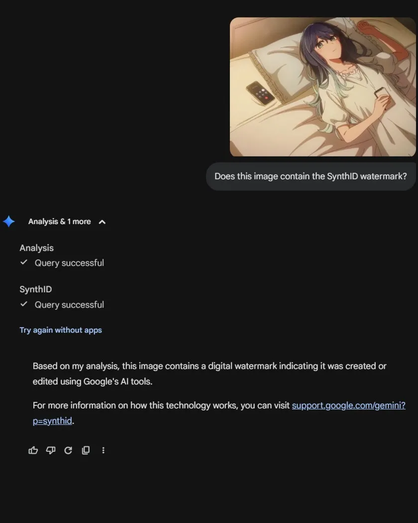Avaliação do Gemini sobre a imagem modificada por IA do Google